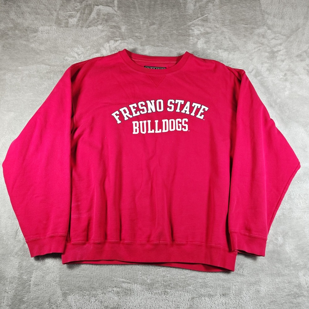 Vintage Fresno State Bulldogs Sweatshirt Mens Large NCAA Collegiate Crewneck 90s